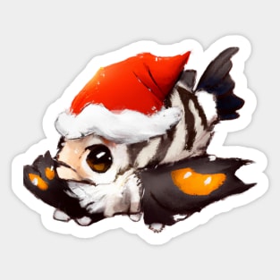 Cute Perch Drawing Sticker